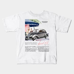 1936 FORD V8 - advert Kids T-Shirt